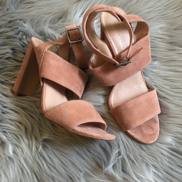 Madewell Shoes - Madewell Octavia Pink Suede Heels